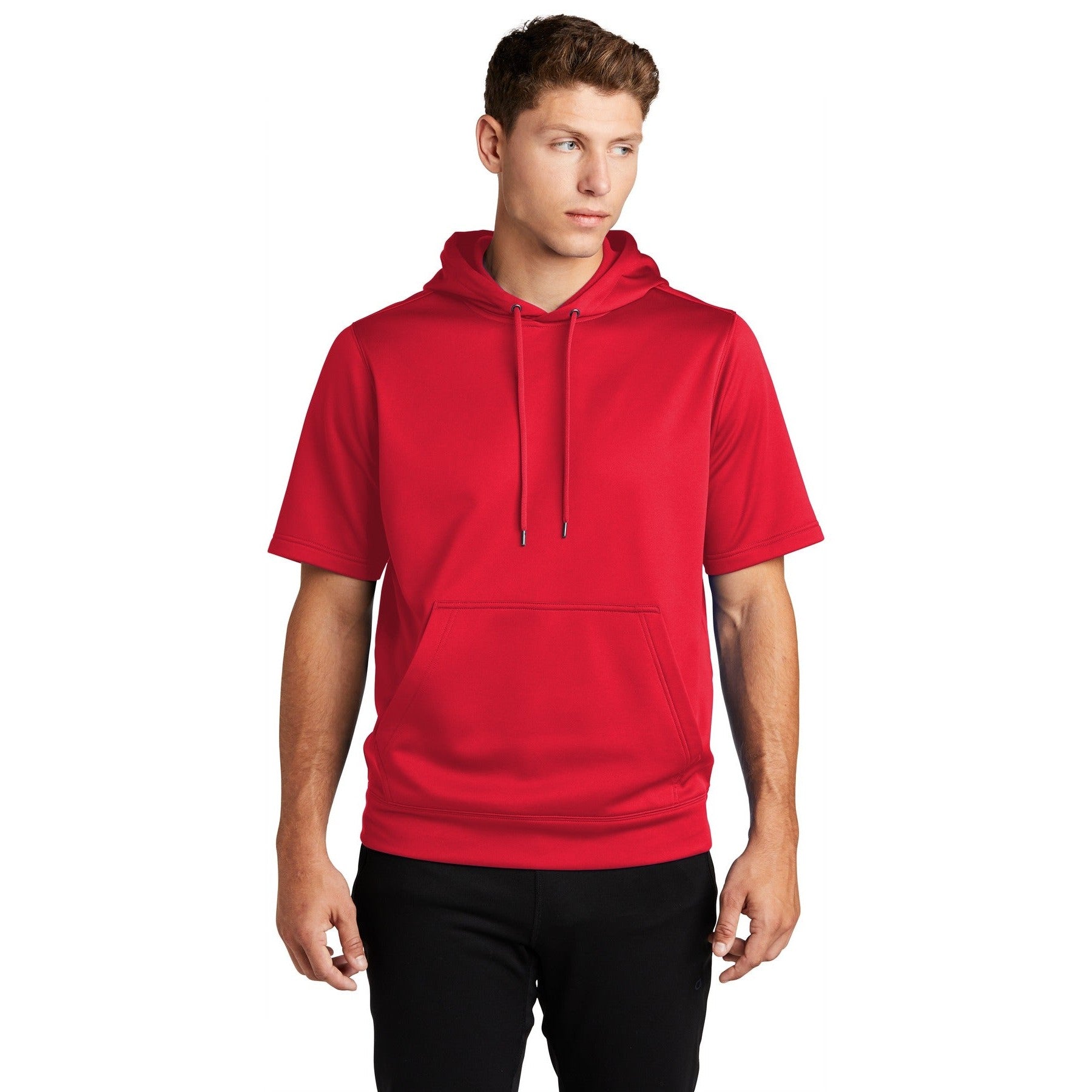 Sport-Tek-Sport-Tek ® Sport-Wick ® Fleece Short Sleeve Hooded Pullover. ST251-MedTech-3